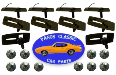 Clips de moldura de cinturón lateral para puerta de guardabarros Chrysler y tuerca de bloqueo NOS 10 piezas 24 Foto 1 de 4