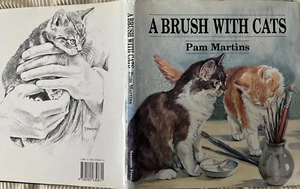 Vintage 1992 A BRUSH WITH CATS Pam Martins ART PAINTINGS WATERCOLOURS CAT LOVERS - Bild 1 von 4