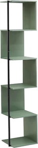 Modern Style 60 In. Tall Corner Book Shelf Stand, 5 Tier Shelving Unit - Picture 1 of 7