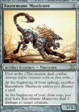 RAZORMANE MASTICORE X4 4 4X 10th Edition MTG Magic the Gathering Cards DJMagic