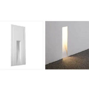 Gips Wandeinbauleuchte Lampe Lang 20x50cm Weiß max. 35W GU10 bemalbar UVP 58€ - Bild 1 von 1