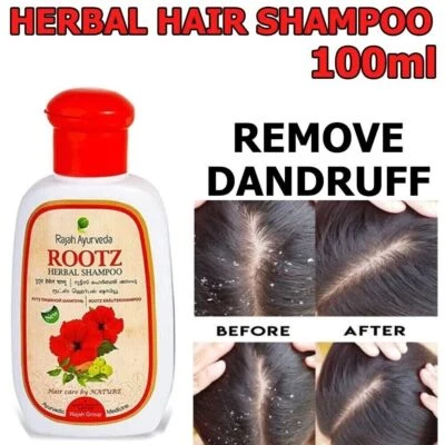 Rajah Ayurveda Rootz Herbal Shampoo for Anti Hair Fall & Dandruff Control 100ml - Image 1 of 4