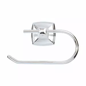 Rok Toilet Paper Roll Holder Bath Home Accessory Decor Chrome Metal Wall Mount - Picture 1 of 6