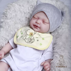 COSDOLL 18,5" Full Body Platinum Silicone Reborn Girl bambola realistica carina neonato - Foto 1 di 15
