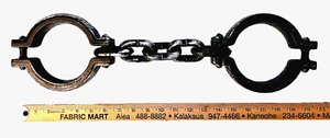PLASTIC PROP CHAINS & OPENING SHACKLES Prisoner Wrist 20" - Picture 1 of 2