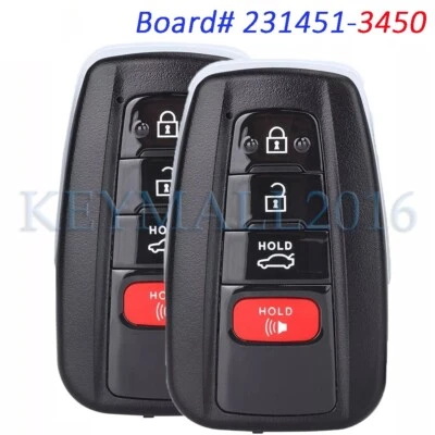 2 231451-3450 Smart Remote Key Fob for Toyota Camry 2018 19 20 2021 2022 2023 24 - Image 1 of 4