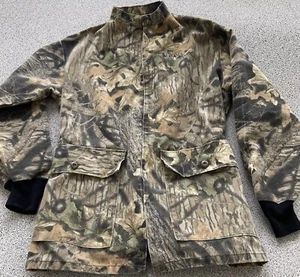 Scent Lok Jagdhemd Jacke Herren M M Mossy Oak Break Up Full Zip Manschetten Hergestellt in den USA - Bild 1 von 18