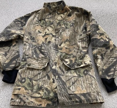 Jaqueta masculina camisa de caça Scent Lok M carvalho musgoso quebrar punhos com zíper completo feita nos EUA - Imagem 1 de 4