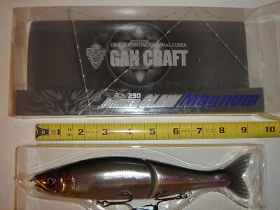Gan Craft Jointed Claw Magnum 230 9" NIB Musky Glide Bait Bass Fishing Lure (3R) - Image 1 of 4