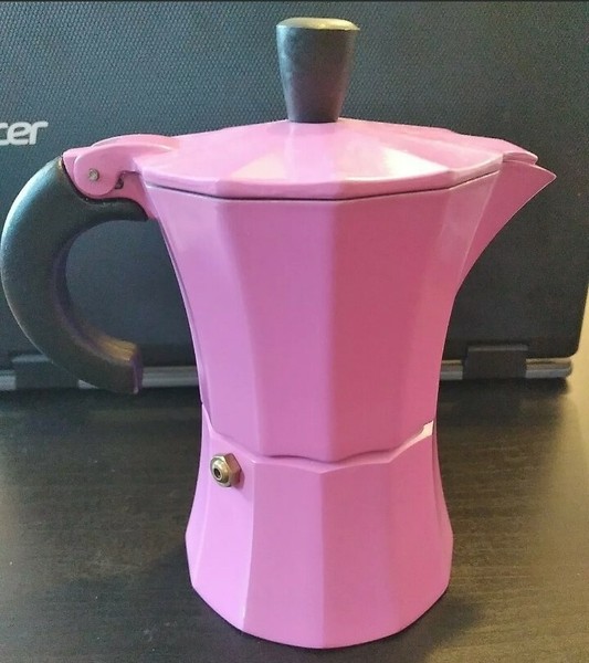 Blue Moka Pot Stovetop Espresso Maker Italian Coffee Gnali & Zani Photo Related