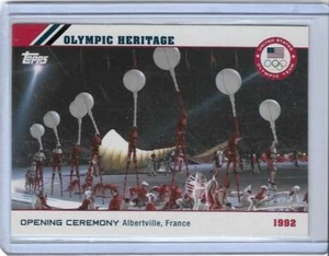 2014 TOPPS CEREMONIA DE APERTURA OLÍMPICA/TARJETA DE HERENCIA OH-16 ~ 1992 ALBERTVILLE FRA - Imagen 1 de 2