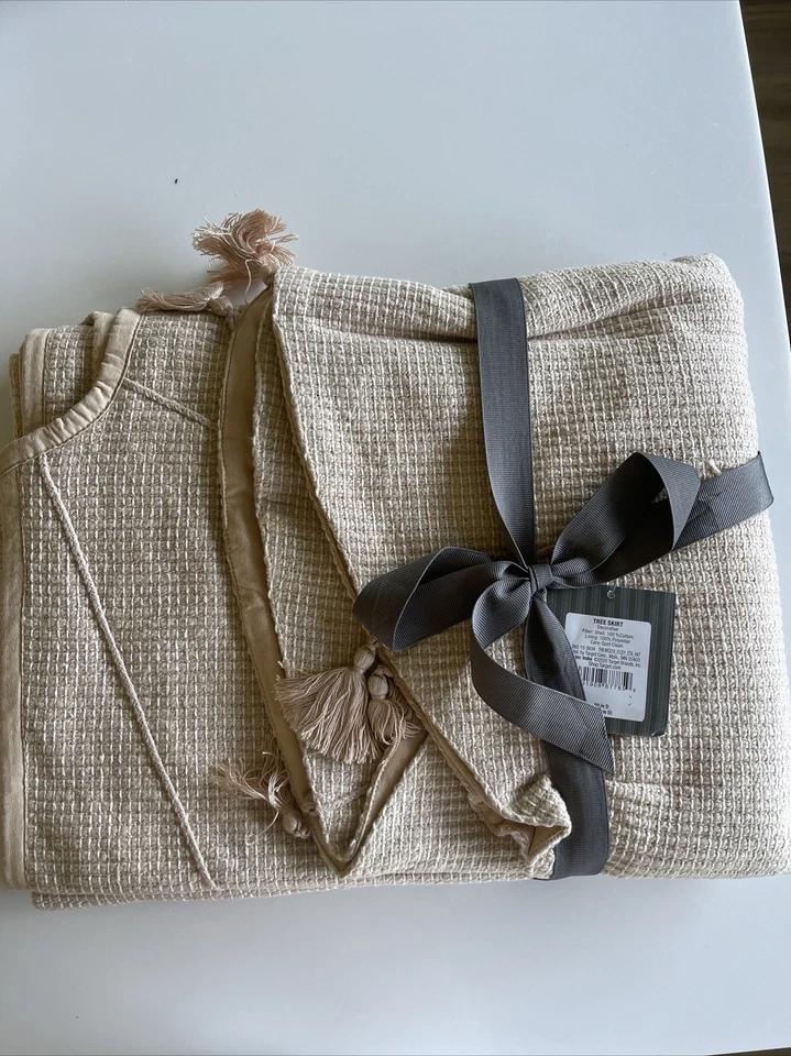 Tree Skirt with Tassel Cream - Threshold designed with Studio McGee - Image 1 of 4