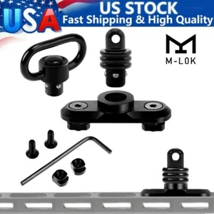 QD Sling Mount Swivel M-LOK HD With Quick Detach Stud Attachment + Sling Swivels - Picture 1 of 10