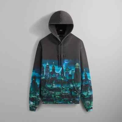 Batman | Kith Gotham Vintage Nelson Hoodie KHM032790-001 Size S Foto 1 de 4