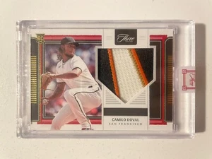 Camilo Doval Jersey Patch Card 2022 Panini Three and Two Baseball 16/35 RJ-CD - Picture 1 of 2