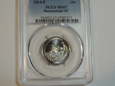2014 P  PCGS MS67 Shenandoah Quarter - Image 1 of 2