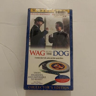 VHS "WAG THE DOG" Dustin Hoffman Robert Deniro Collector's Edition Comedy Seales - Image 1 of 2