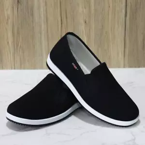 New Men's Comfort Shoes Cotton Cloth Shoes Rubber sole non-slip Casual shoes - Picture 1 of 10