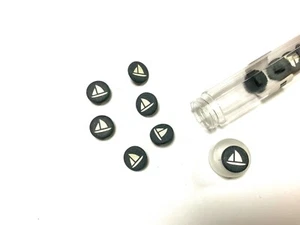 bouton enfant marin imprimé voilier 15 millimètres - Photo 1/1