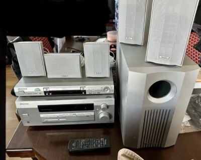 Pioneer VSX-D412-S & Subwoofer S-FCRW230-S & Speakers & Remote & Cords Bundle - Image 1 of 4