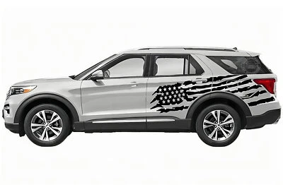 Graphics American Flag Stripe Decal For Ford Explorer Side Door Sticker Vinyl - Изображение 1 из 4
