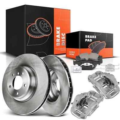 Rotor de freno de disco y pastillas + pinza de freno para BMW E90 335d 335is 335xi lado delantero Foto 1 de 4