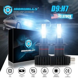 2x H7 LED Faros Bombillas Kit de Conversión de haz Bajo Blanco Frío 6000K Lámparas - Imagen 1 de 12