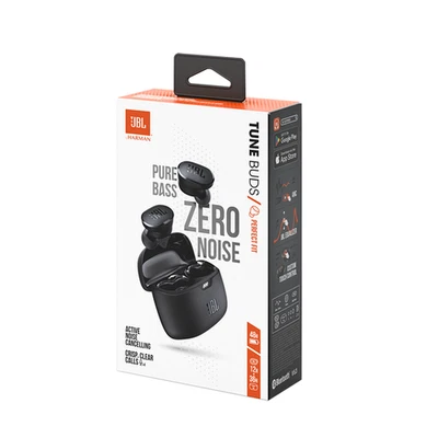 Genuine JBL Tune Buds Perfect Fit Zero Noise Pure Bass ANC Earbuds Black New - Image 1 of 4