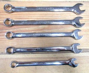 5 Craftsman 10mm-15mm Combination Wrench 10 12 13 14 15MM 12 Pt  GOOD CONDITION - Bild 1 von 6