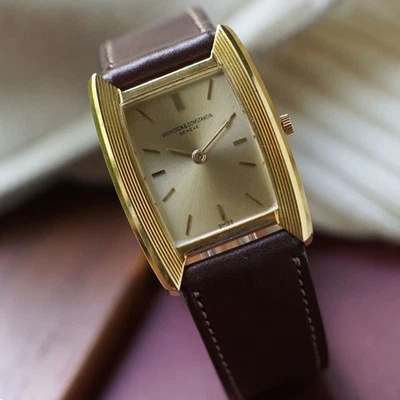 Vacheron Constantin Ref. 6891 Vintage Tonneau 18k Yellow Gold Manual 1960-70s - Image 1 of 4