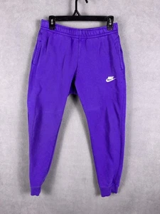 Nike Club Men's Training Joggers Sweatpants Purple Fleece Drawstring S - Picture 1 of 8