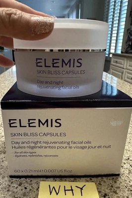 Elemis кожи блаженство капсулы день ночь лицо масло капсулы 60 штук полный размер $115 печати - Изображение 1 из 4