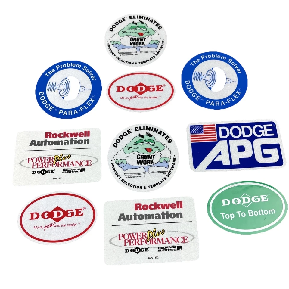 Lote de calcomanías adhesivas de casco de perforación Dodge Rockwell surtidas para campo petrolífero Gasser #1 Foto 1 de 1