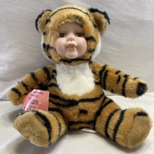 Show Stoppers Babes In The Wild Tiger TIGRE Plush Doll Porcelain Face W/Tags - Picture 1 of 6