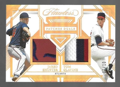 Parche Tom Glavine Jared Shuster 2023 Panini impecable doble reliquias 7/10 💲 Foto 1 de 3