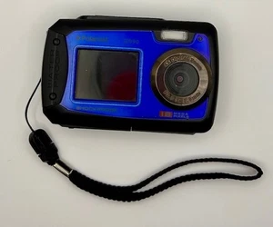 POLAROID CAMERA IE 090 18MP UNDERWATER DIGITAL CAMERA BLUE - TESTED - MICRO SD - Picture 1 of 6