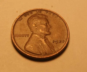 1924 P LINCOLN CENT FINE 6 - Picture 1 of 2