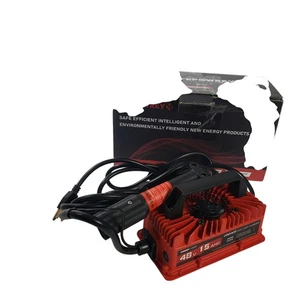✅ 15 Amp 48 Volt Golf Cart Battery Charger for Yamaha G29 with 3-Pin Leaf Plug ✅ - Picture 1 of 7