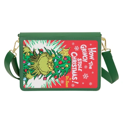 Loungefly Dr. Seuss How the Grinch Stole Christmas! Holiday Color-In Crossbody - Image 1 of 4