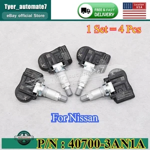 New 4PCS 40700-3AN1A Tire Pressure Sensor TPMS for Nissan Leaf Sentra With IKEY - Picture 1 of 9