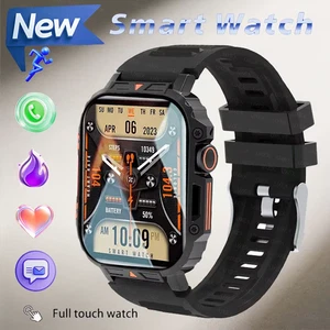 Military Watch Smartwatch Men 1.95 HD Motion fitness Wireless Call Health sport - Picture 1 of 12