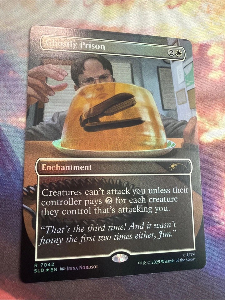 MTG Ghostly Prison 7042 Foil Dwight's Destiny Secret Lair The Office - Image 1 of 1