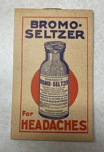 Vintage Original Bromo Seltzer For Headaches Tablet Book Dreis Bros St Paul, MN - Picture 1 of 5