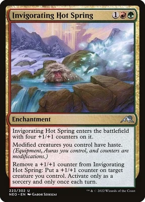 (1x FOIL) INVIGORATING HOT SPRING - Kamigawa: Neon Dynasty – MTG Magic Card - Image 1 of 4