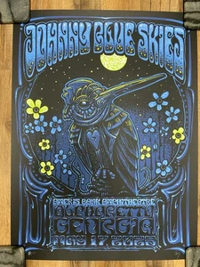 Poster Johnny Blue Skies Ameris Bank Anfiteatro Alpharetta, GA 17/05/25 firmato - Foto 1 di 16