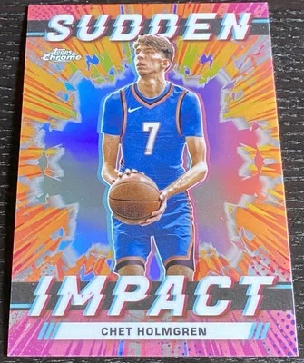 2023-24 Topps Chrome Sudden Impact #SI23 Chet Holmgren - Image 1 of 2