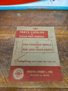 Chevrolet 1950 Parts Catalog & Dealer Price Schedule For Cars And Trucks - Picture 1 of 6
