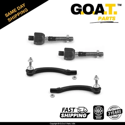 Inner&Outer Tie Rod Ends for 2004-2009 Volvo S60 2004-2006 S80 2004-2007 V70 - Image 1 of 4