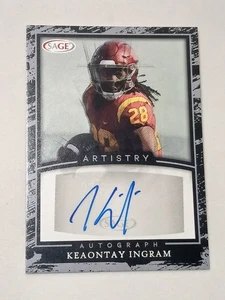 Keaontay Ingram Arizona Cardinals 2022 Sage Artistry Certified Autogrammkarte  - Bild 1 von 2