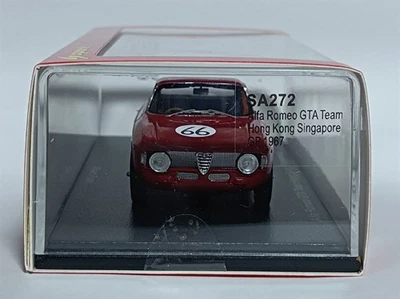 Modellino auto pressofuso Spark 1/43 Alfa Romeo GTA Team Hong Kong Singapore ... - Immagine 1 di 4